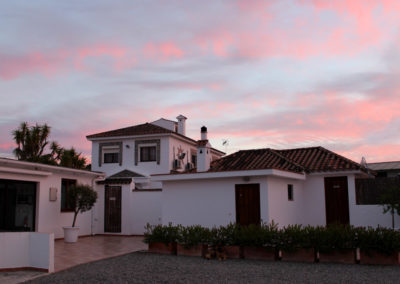 polo valley guesthouse at sunset