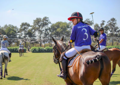 polo player playing the polo challenge match